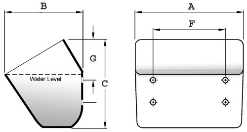 4B AC Nylathane bucket - line art