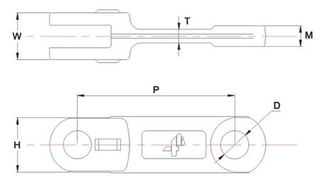 Bolt 'n' Go chain link - drawing