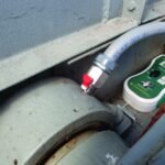 ADB sensor installed on conveyor bearing