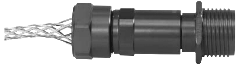 Amphenol Star-Line Connectors | In-Line Receptacle With Basket Weave Cable Grip