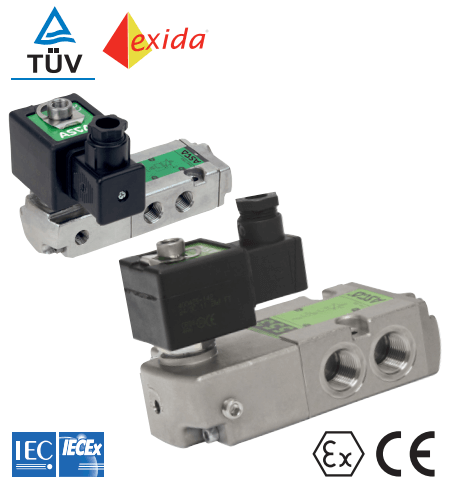 ASCO 551 553 Valves | Exd Flameproof ATEX IECEx Solenoid Valves 3/2 (Stainless Steel)