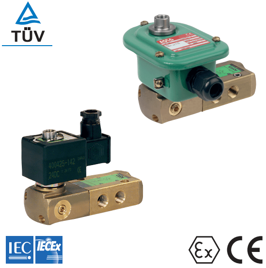 ASCO 551 Brass Valves | Ex m Encapsulated ATEX IECEx Solenoid Valves 3/2 (PV)