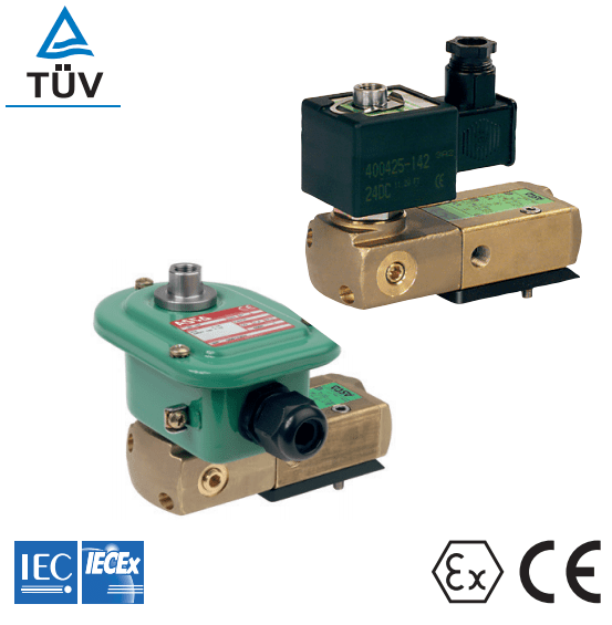 ASCO 551 Brass Valves | Ex m Encapsulated ATEX IECEx Solenoid Valves NAMUR (PV)
