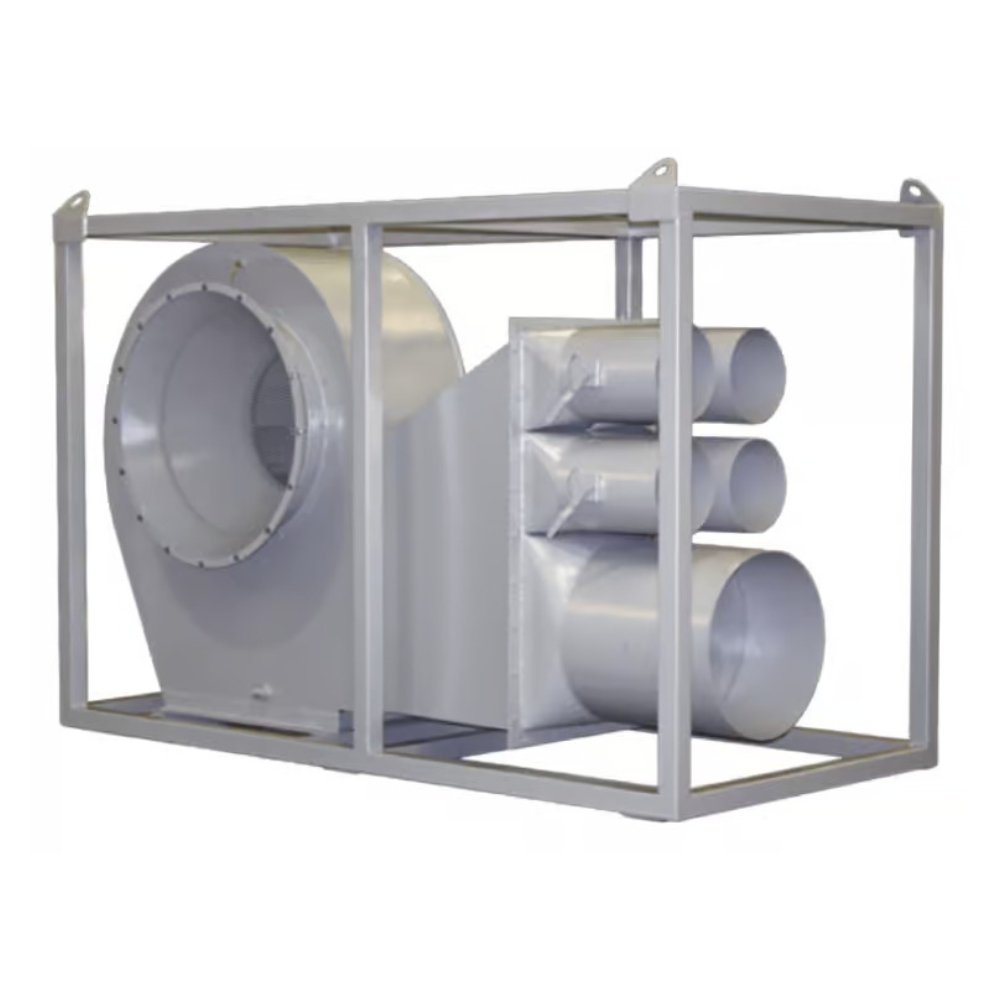 ATEX Fans | Zone 1 Hazardous Area Portable Tank Ventilation Fan | Tank Vent Fan 800 With 6 Outlets