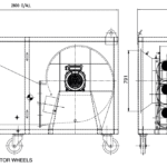 ATEX Fans | Zone 1 Hazardous Area Portable Tank Ventilation Fan | Tank Vent Fan 575 With 6 Outlets