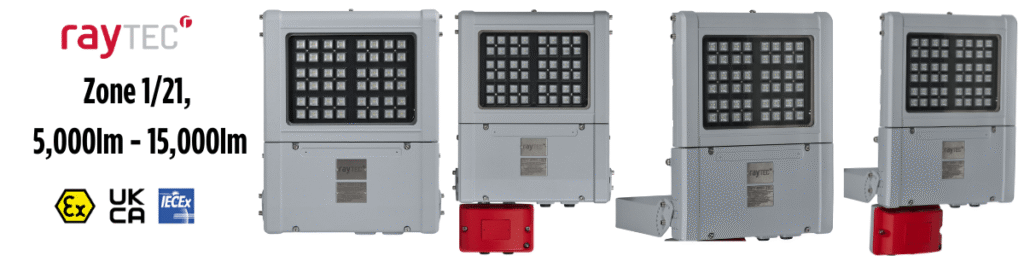 ATEX Floodlight Zone 1 | Raytec SPARTAN Mid Power Flood | Up To 15,000 Lumens