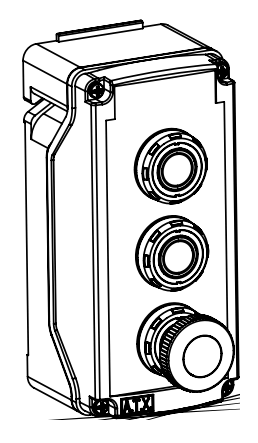 ATEX Twin Push Button & Push-Pull Emergency Stop | Zone 1 & Zone 2 Hazardous Area | ATX U43W2A3A3D3