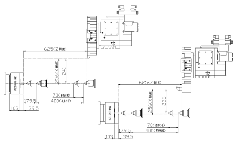 C200-500 CNC Turret Lathe dimension drawing 4