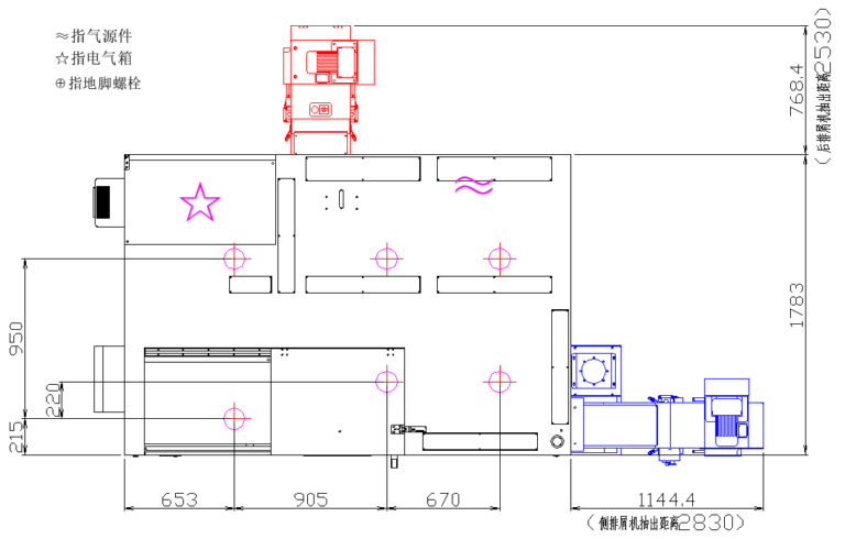 C250-500 CNC Turret Lathe dimension drawing 4