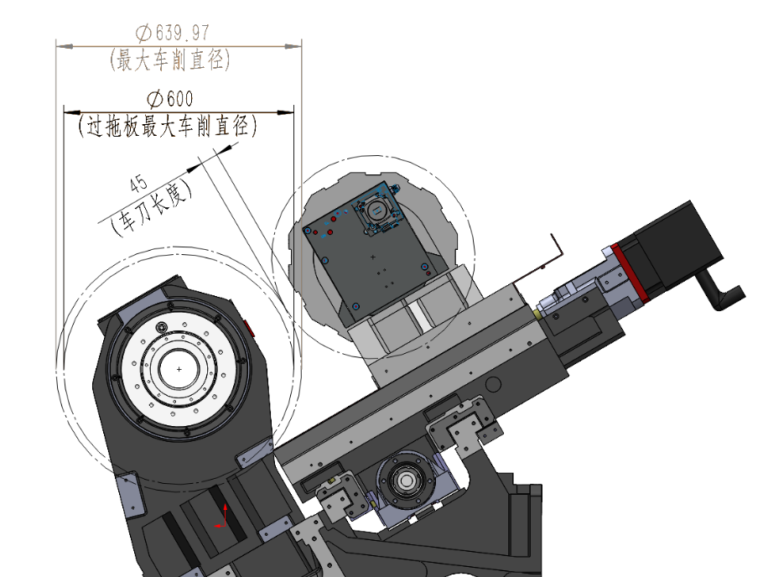 C300-2000 CNC Turret Lathe dimension drawing 1