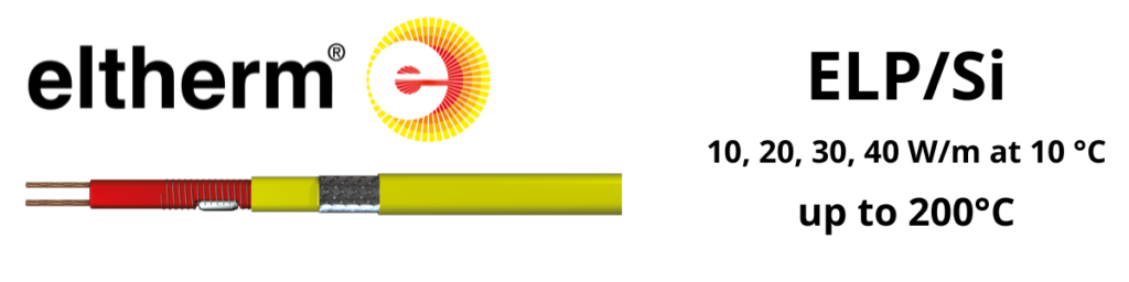 Constant Wattage Heat Tracing Cable | Eltherm ELP/Si Heat Tracing Cable up to 200°C