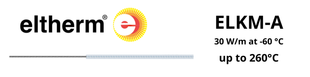 Constant Wattage Heat Tracing | Eltherm ELKM-A Heat Tracing Cable up to 260°C