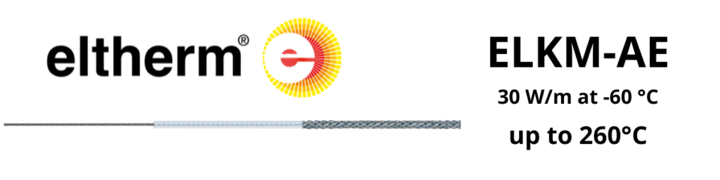 Constant Wattage Heat Tracing | Eltherm ELKM-AE Heat Tracing Cable up to 260°C