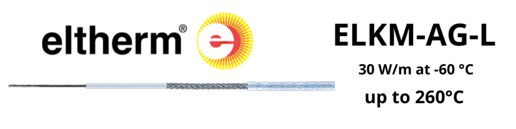 Constant Wattage Heat Tracing | Eltherm ELKM-AG-L Heat Tracing Cable up to 260°C