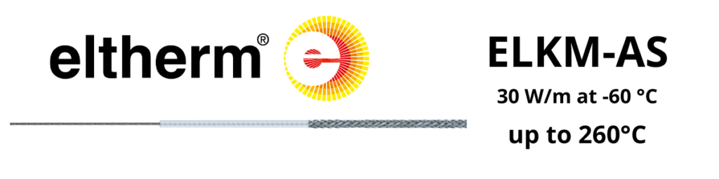 Constant Wattage Heat Tracing | Eltherm ELKM-AS Heat Tracing Cable up to 260°C