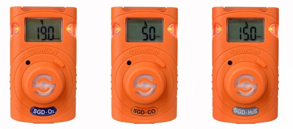 Crowcon Clip SGD Single Gas Detector – Hydrogen Sulphide (H2S) Carbon Monoxide (CO) Oxygen (O2)