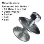 Euro Bolt Metal Bucket Installation - recessed holes