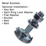 Fang Bolt Metal Bucket Installation - optional