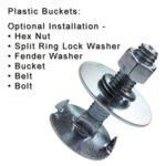 Fang Bolt Plastic Bucket Installation - optional