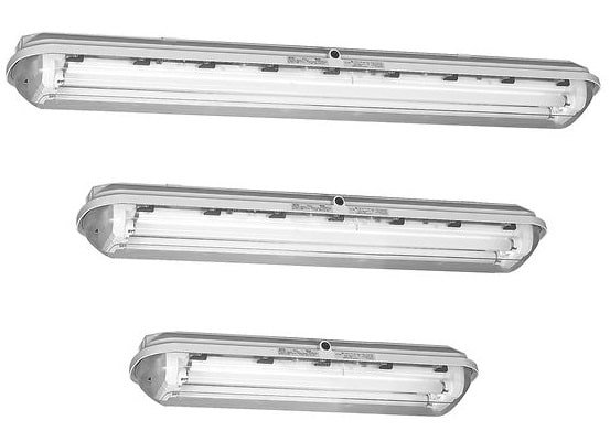 Fluorescent Light Fittings | Twin Lamp 18 Watts | Hazardous Areas Zone 2 21 22 | ATX FNB218BKSAN