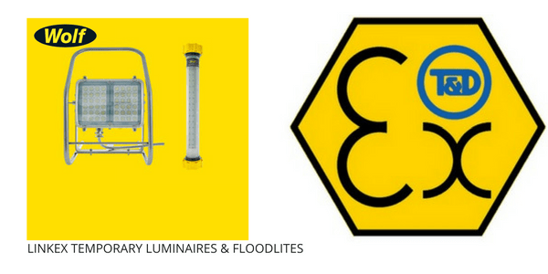 Hazardous Area ATEX Zone 1 & Zone 2 – Wolf LinkEx Temporary Luminaires & Floodlites