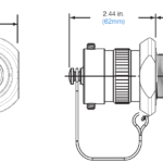 Hazardous Area Connectors | Amphenol Amphe-EX EXM-A00 Flangeless Panel Mount Receptacle (Resin)
