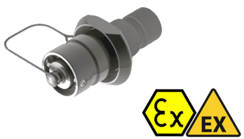 Hazardous Area Connectors | Amphenol Amphe-EX EXM-A00 Flangeless Panel Mount Receptacle (Resin)