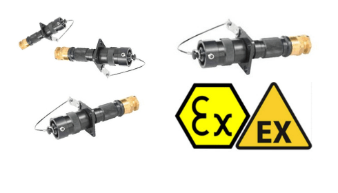Hazardous Area Connectors | Amphenol Amphe-EX EXM-A01 Fix Inline Receptacle