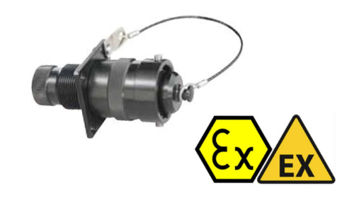Hazardous Area Connectors | Amphenol Amphe-EX EXM-A02 Panel Mount Receptacle