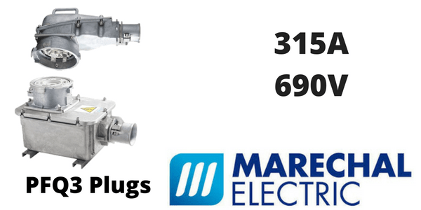 High Current Plugs & Socket Outlets – Marechal PFQ3 315A 690V