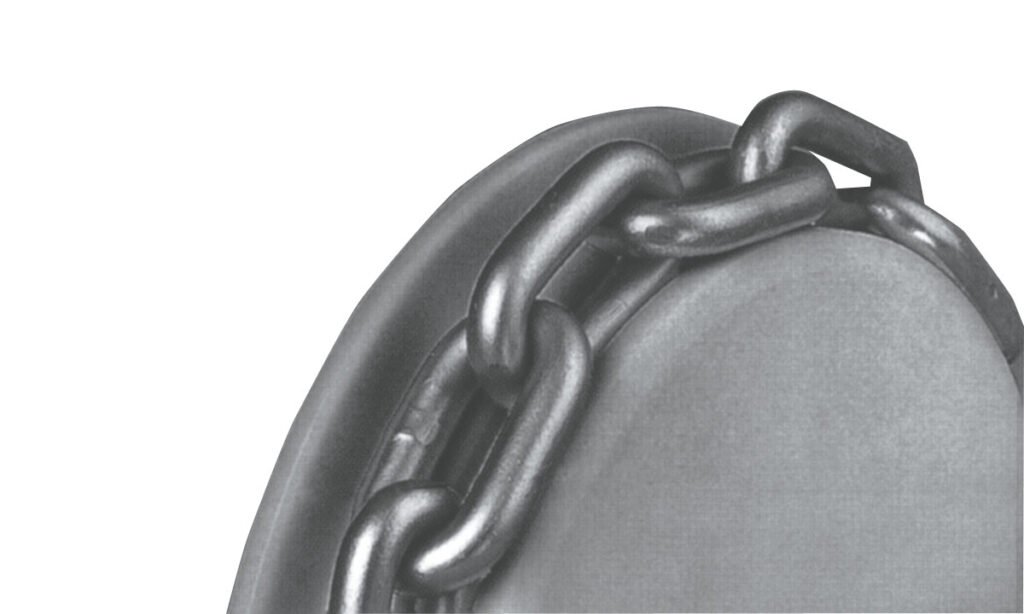 wheel for round link chains