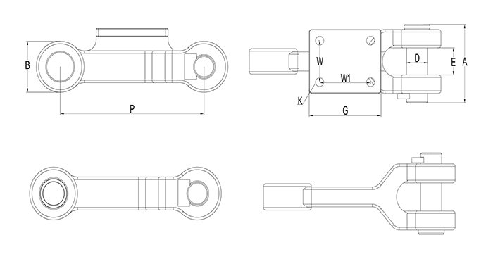 Inter Carrier Forged Chains — dimensions