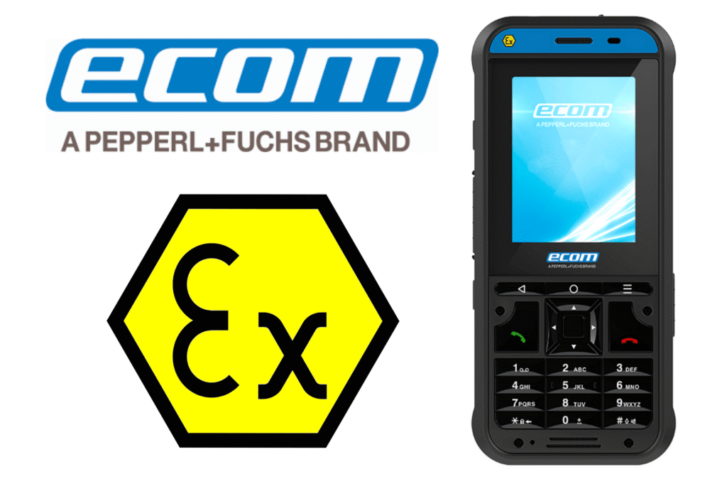 Intrinsically Safe Mobile Phone Zone 1/21 Hazardous Area – Ecom Ex-Handy 10 DZ1