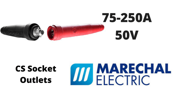 Marechal CS 75-250Amps Socket Outlets – 50 Volt Very Low Voltage LV Welding Connectors