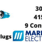 Marechal DN9C Plugs – 9 Contacts 30A 415V IP54/55 Multi-Contact Connectors