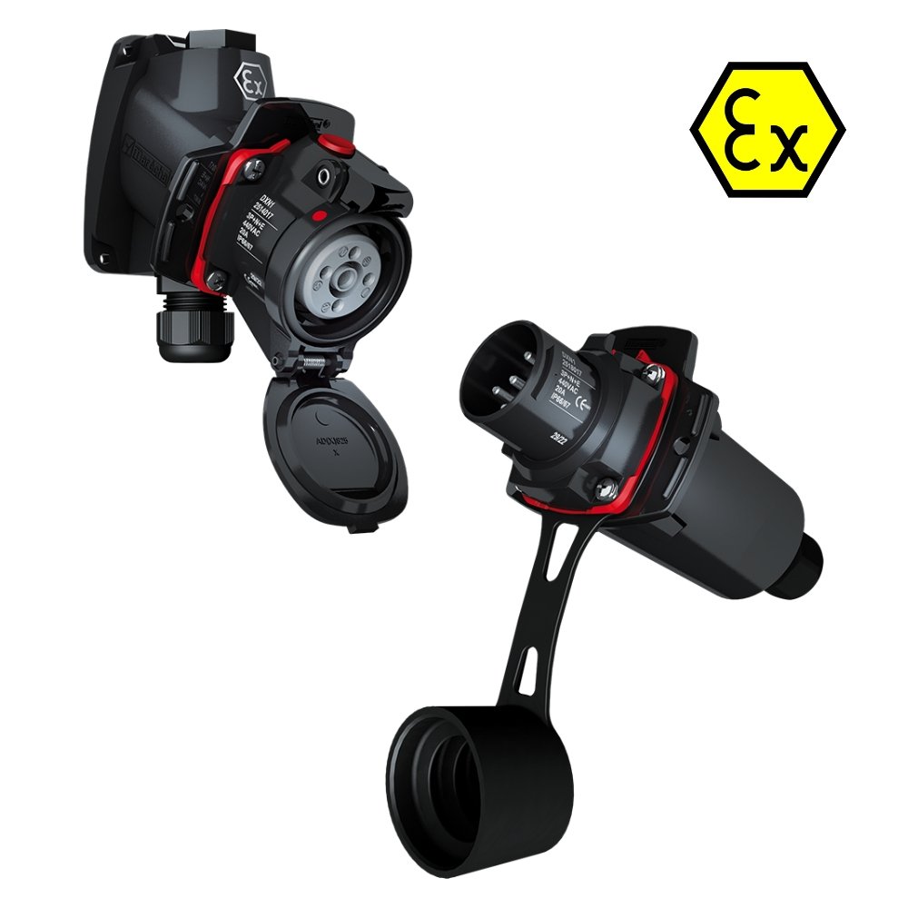 Marechal DXN1 Decontactor, Plugs & Sockets ATEX 20A 550V | Zone 1 & Zone 2 Hazardous Area