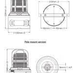 MEDC FB15 | Hazardous Area Beacon | ATEX Beacons Zone 1 & Zone 2 Steady Beacons Ex d