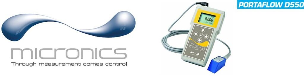 Micronics Portaflow D550 Portable Clamp-on Doppler Flow Meter