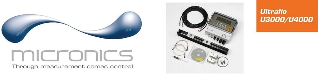 Micronics U3000/4000 Flow Meters (Clamp-on Flow Meter Fixed – Liquid Flow Monitoring)