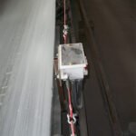 Pullswitch side view on conveyor