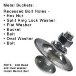 Ref70 Metal Bucket Installation (recessed holes)