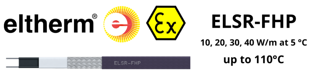 Self Regulating Heat Tracing | Eltherm ELSR-FHP ATEX Heat Tracing Cable (Up to 110 Degrees Celsius)