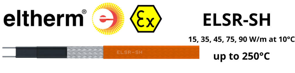 Self Regulating Trace Heating | Eltherm ELSR-SH ATEX Trace Heating Cable (Up to 250 Degrees Celsius)