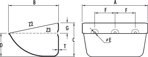 SJ elevator bucket drawing