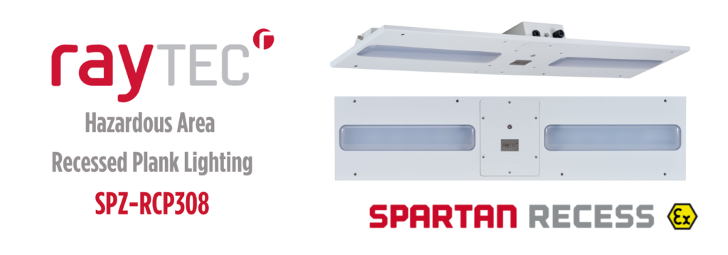 SPARTAN Recess Zone 2 Recessed Plank Hazardous Area Lights | SPZ-RCP308