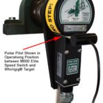 Pulse Pilot shown between M800 sensor and Whirligig target