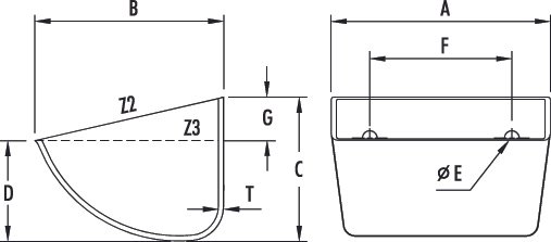 SPS elevator bucket drawing