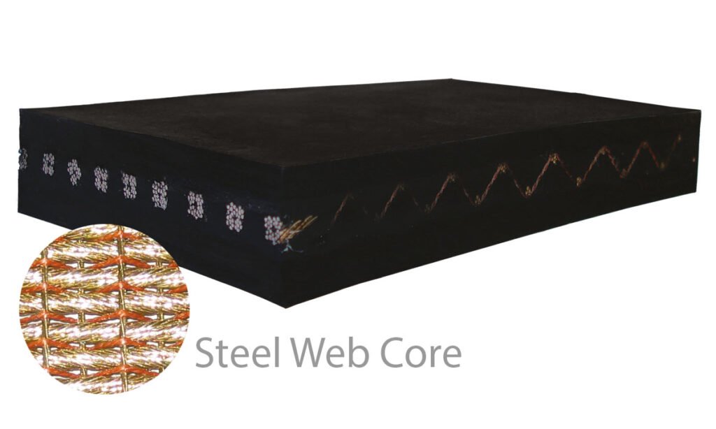 steel web elevator belt