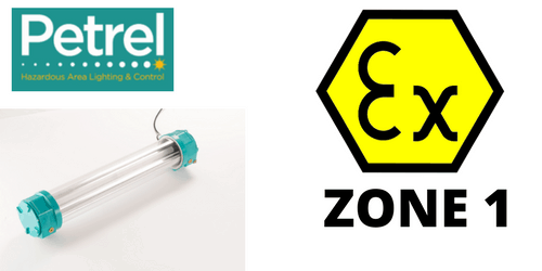 Zone 1 Fluorescent Hazardous Area Twin 8 Watt ATEX Light Fitting